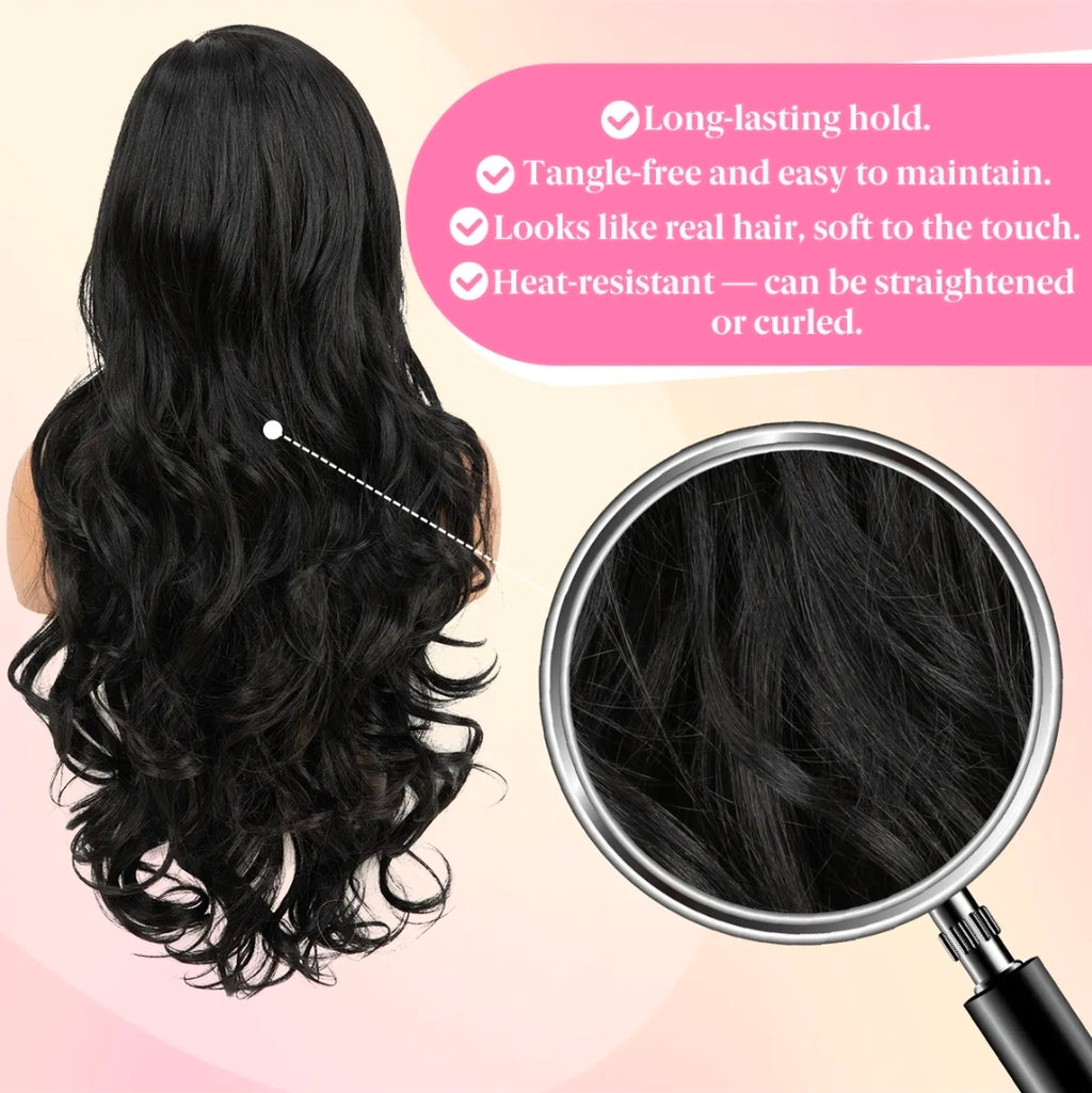 Divina – 13x6 Super Wave Lace Frontal Wig | Natural Black 1B