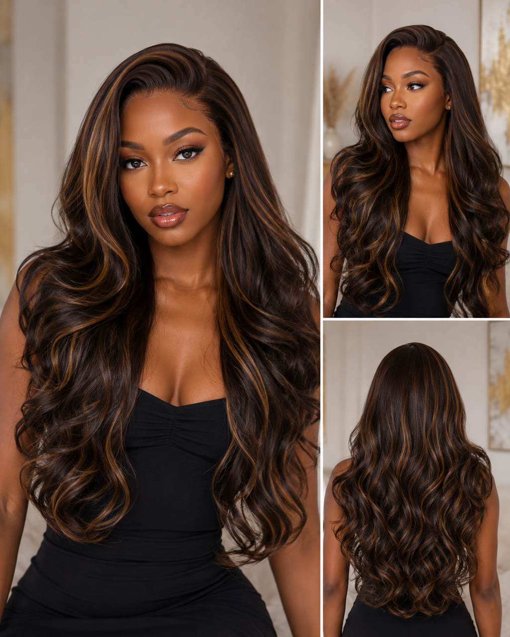 Aurelina - Piano Wavy 13x4 Lace Frontal Wig